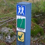 Reitti on merkitty selvästi.