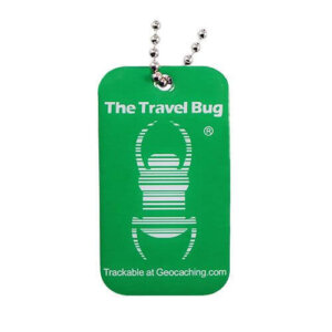 QR Travel Bug (pimeässä hohtava vihreä)